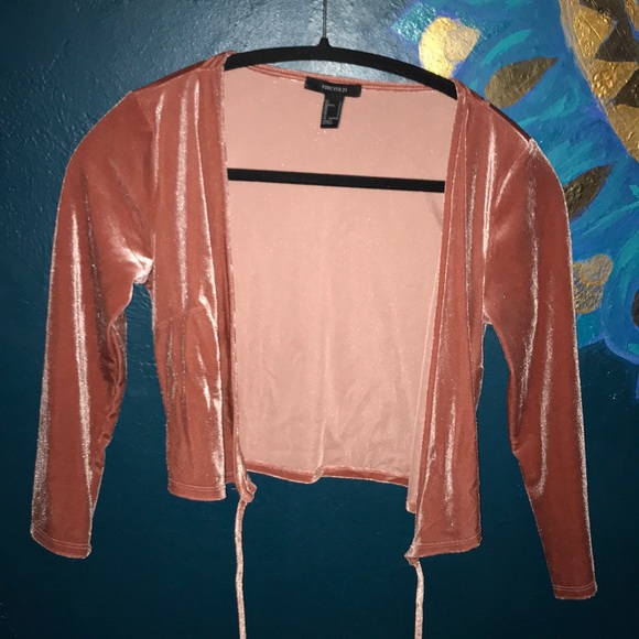 Velvet wrap blouse - Picture 3 of 4